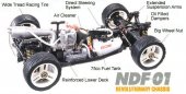 Tamiya 44044 - 1/10 RC GP Nitro Force 4WD Buggy - NDF01