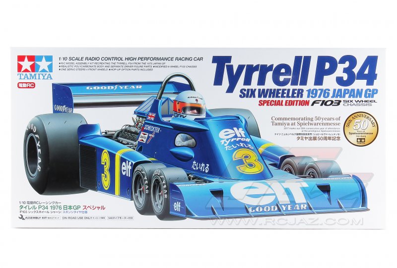 Tamiya 47359 - 1/10 Tyrrell P34 1976 Japan GP Special Six Wheeler