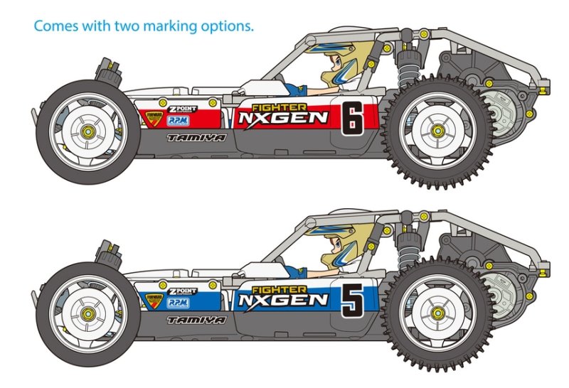 Tamiya 58741 Fighter NXGEN 1/10 Off-Road Kit (DT-04 Chassis)