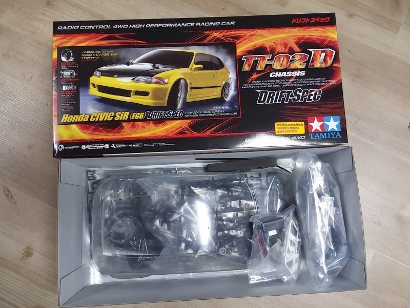 Tamiya 58637 TT-02D Drift Kit Honda Civic SiR EG6 1/10