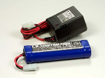 Tamiya 55087 - Ni-Cd Battery 7.2V-1300mAh and Charger - Custom Pack 110V 50/60Hz 8VA