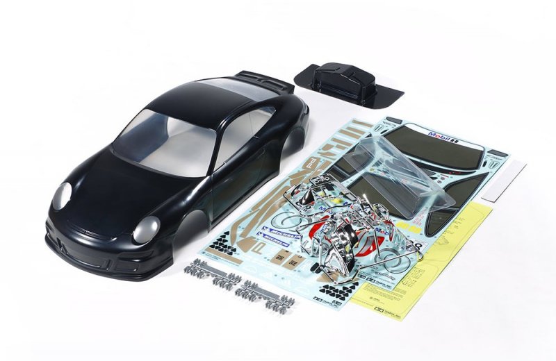 Tamiya 47365 - 1/10 Porsche 911 GT3 VIP 2007 Body Set (Painted Black)