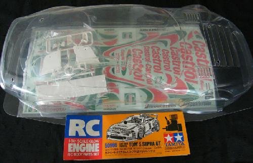 1/8 Castrol TOMs Supra Body Parts (TGX Chas - Tamiya 50666