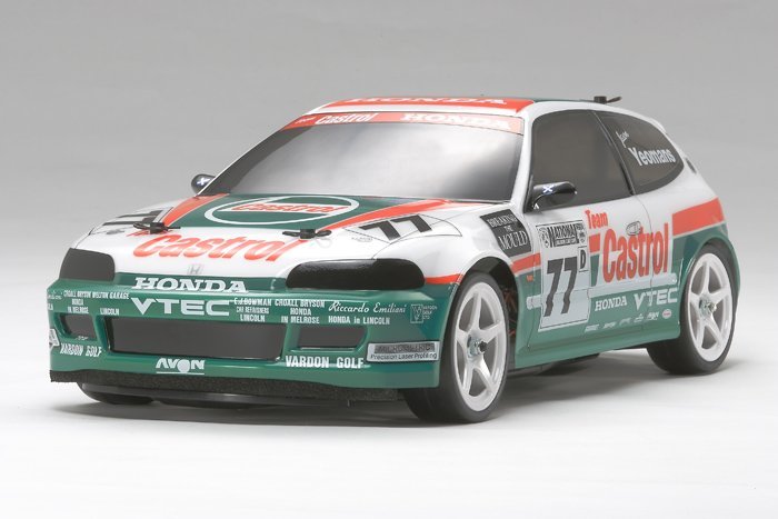 Tamiya 51421 1/10 RC Castrol Honda Civic VTi Body Set - classic livery