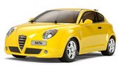 Tamiya 84276 - 1/10 RC Alfa MiTo Fin Body Parts Set (Yellow)