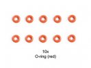 Tamiya 50597 - Damper O-Ring(Red) *10 SP-597