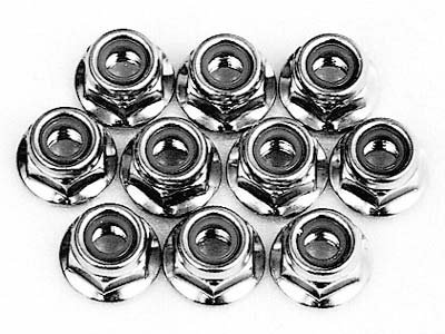 Tamiya 53024 - RC 4mm Aluminium Flanged Lock Nut - U53024 OP-24