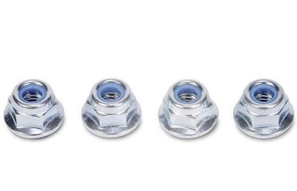 Tamiya 9805557 - 4mm Flange Lock Nut (4pcs)