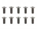 Tamiya 51627 - 3x8mm Countersunk Hex Head Screws (Steel, 10 Pcs.) SP-1627