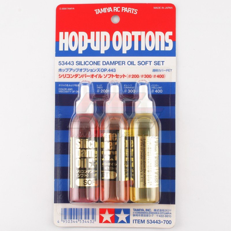 Tamiya 53443 - Silicone Damper Oil Soft Set Soft Oil 200,300,400 OP-443