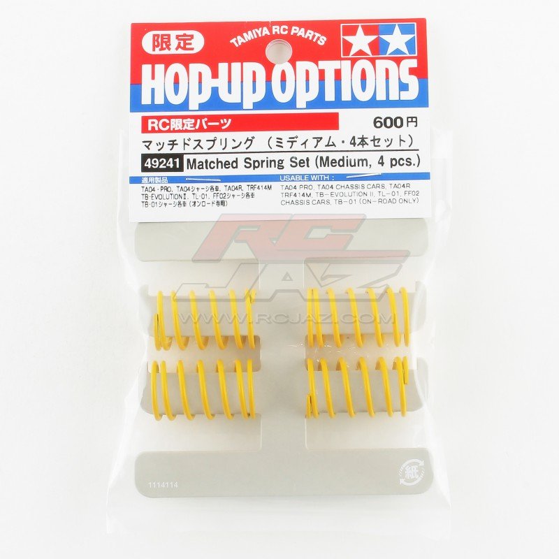 Tamiya 49241 Matched Spring Set (Medium, 4pcs.)