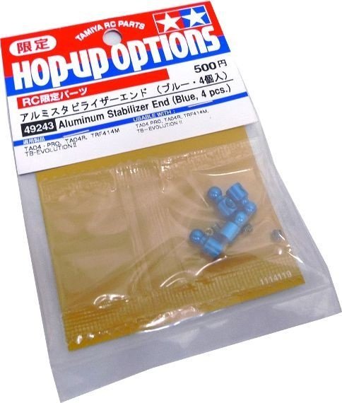 Tamiya 49243 - Aluminium Stabilizer End (Blue 4pcs)