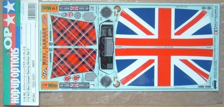 Tamiya 53221 - Mini Cooper Racing Decal Sticekrs Set 2 OP-221