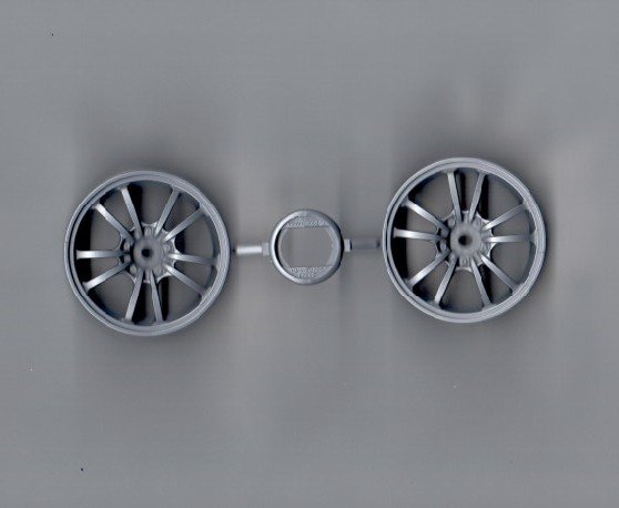 Tamiya 0446186 - Wheels Set for 58385/58439 BMW320si WTCC 2006 (2pcs/26mm)