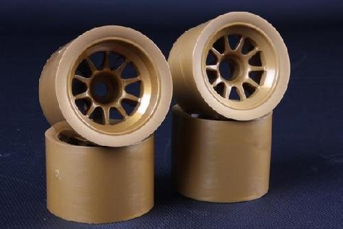 Tamiya 54525 - RC F104 Wheel Set (Gold) - 4Pcs OP.1525 OP-1525