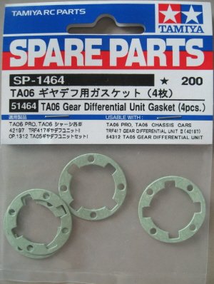 Tamiya 51464 - TA06 Gear Differential Gasket *4 SP-1464