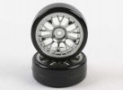 Tamiya 54021 - Metal-Plated Mesh Wheel w/Cemented Super Driftech Tires (24mm Offset 0) 1/10 METAL PLATED MESH WHEEL+DRIFT TIRES (2pcs)