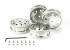 Tamiya 56518 - Metal-Plated Rear Wheels (22mm Width/Matte Finish)