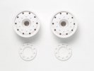 Tamiya 56544 - Ball Bearing Wheels (30mm Width / White) (2 Pcs.)