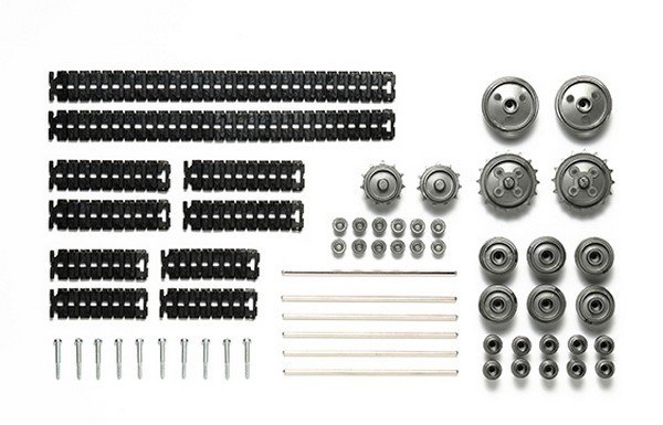 Tamiya 69917 - Track/Wheel Set (Black/Metallic Gray)