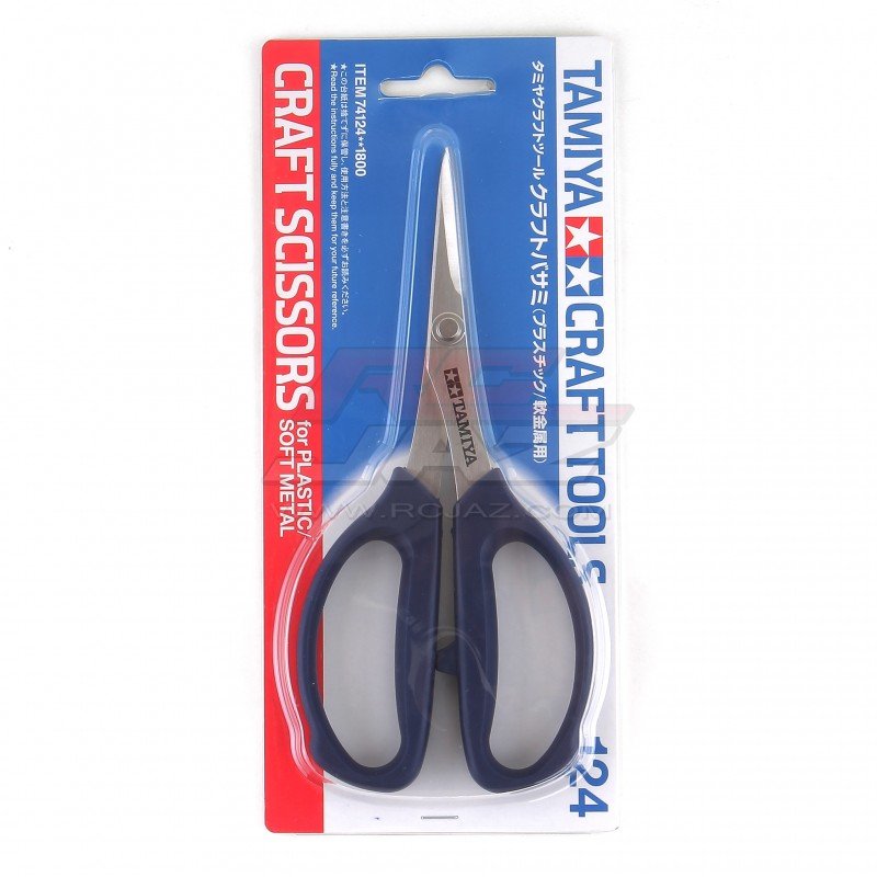 Tamiya 74124 - Craft Scissors (for Plastic/Soft Metal)