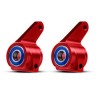 Traxxas (#3636X) Steering Blocks (2), 6061-T6 Red-Anodized Aluminum