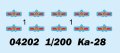 alt="Trumpeter 04202 - 1/200 KA-28" title="Trumpeter 04202 - 1/200 KA-28"