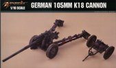 Trumpeter 61601 - 1/16 Merit German 105mm K18 Cannon MRC