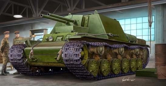 Trumpeter 09504 - 1/35 Soviet KV-7 (Object 227)