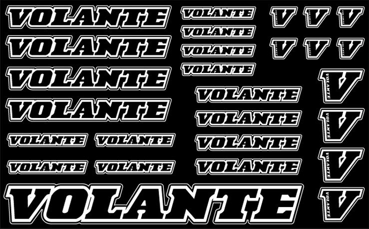 Volante Decal, Black