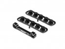 XRAY 352326 - GT'22 Aluminium Front Lower Suspension Holder - Rear - Square Adjustable Roll-c.