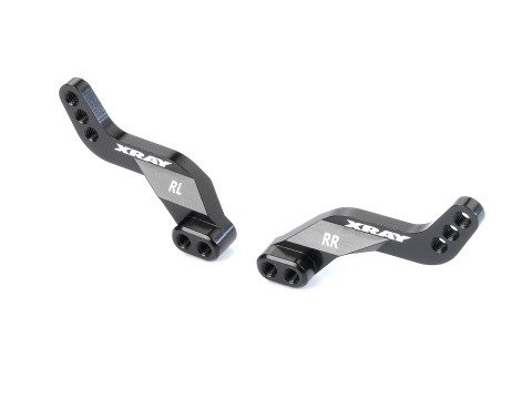 XRAY 352394 - GT Aluminium Rear Shock Plate - 3 Mounting Positions - Swiss 7075 T6 (L+R)