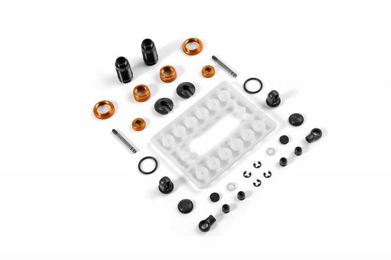 XRAY 338001-O NT1 Aluminum Shock Absorber Set - Orange (2)