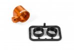 XRAY 335723-O Aluminum Front Middle Shaft Holder - Orange - Set