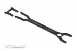 XRAY #301188 T2(009) Rubber-spec Upper + Rear Deck 2.0mm Graphite - Short- Set