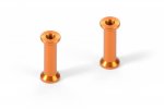 XRAY 376365-O Aluminum Mount 18.0mm - Orange (2)