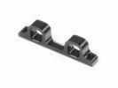 XRAY 343714 - Aluminium Rear Lower Suspension Holder - Front - Rf - Black - 7075 T6 ( -1mm )