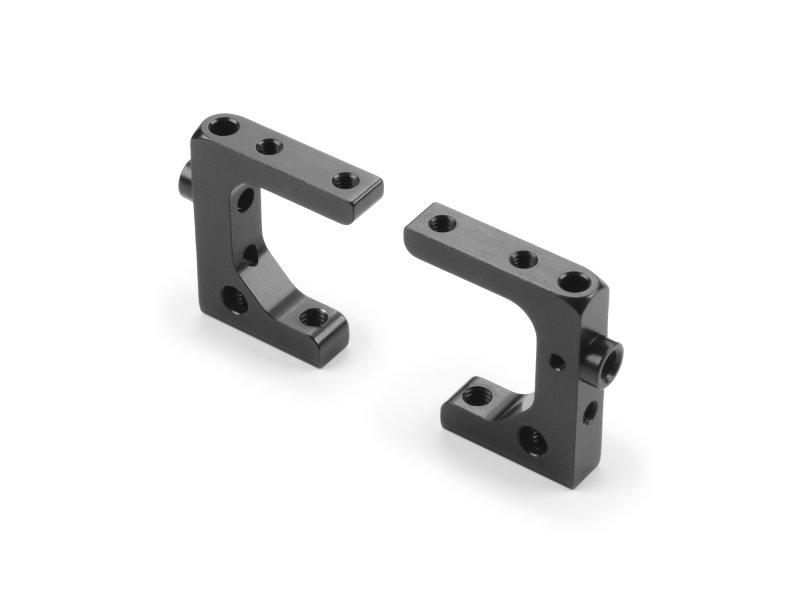 XRAY 346236 Aluminium Mount With M4 for Radio Plate - Black - Swiss 7075 T6 (2)