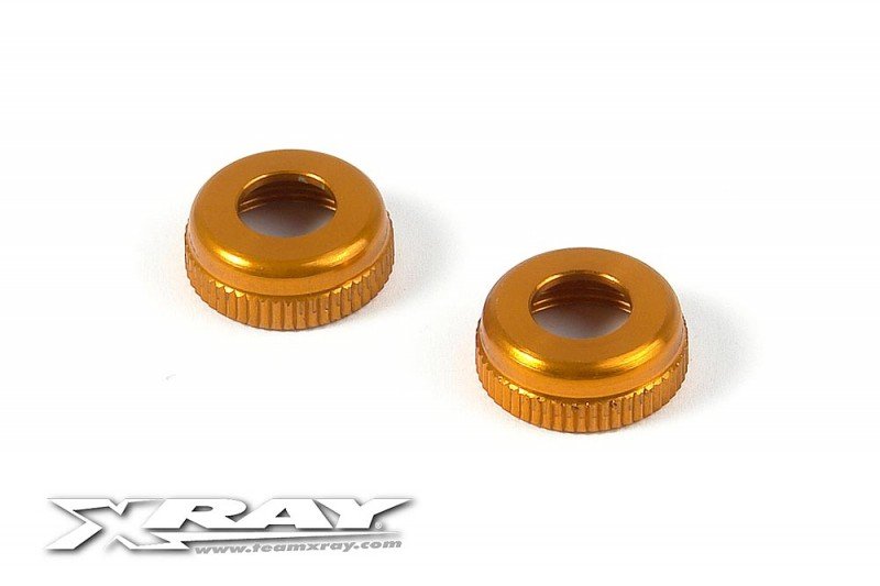 XRAY 308327-O Aluminum Cap For XRAY Shock Body #308322 - Orange