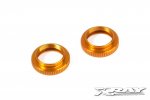 XRAY 308042-O T4 Aluminum Shock Adjustable Nut - Orange (2)