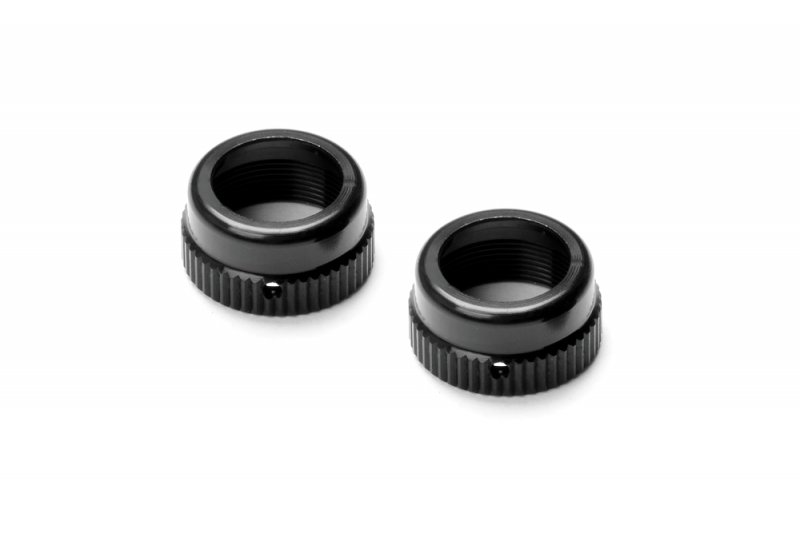 XRAY 308352-K - Aluminium Shock Cap-nut With Vent Hole - Black (2)