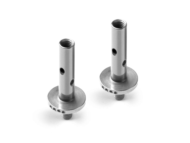 XRAY XR-372260 X12 Kingpin 4mm With Holes - 0.5 degree 4 Dots - Nickel Coated (2)