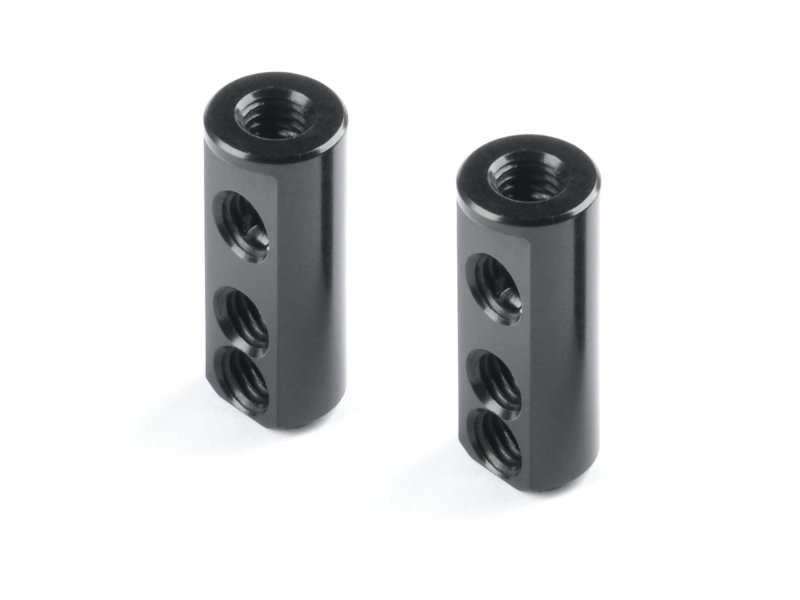 X12 Aluminium Servo Mount - Fixed & Floating - Black (2)