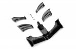 XRAY 371203-K X1 Composite Adjustable Front Wing - Black - ETS Approved