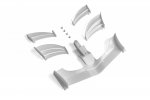 XRAY 371203 X1 Composite Adjustable Front Wing - White - ETS Approved