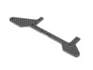 XRAY 371168 - X1 Carbon Rear POD Lower Plate FOR 1-PIECE Chassis - Front