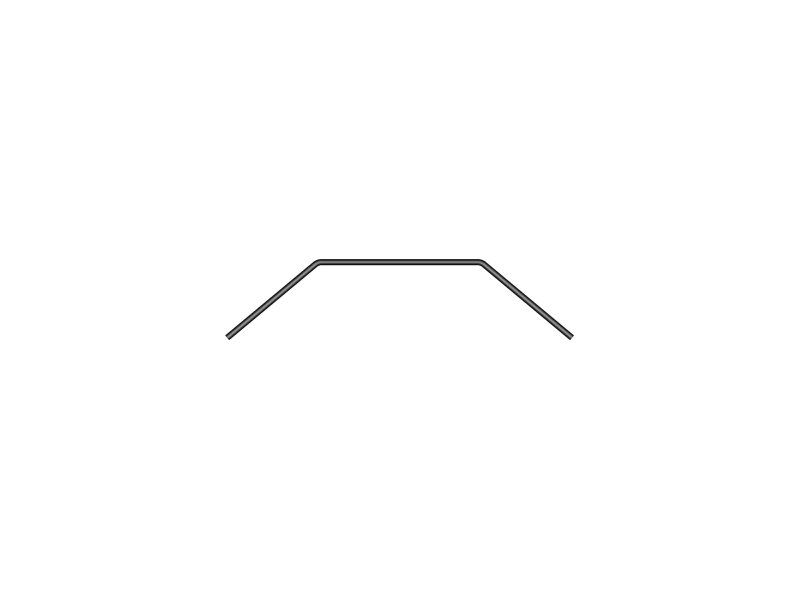 XRAY 322490 - XB2 ANTI-ROLL BAR Front FOR Bridge Upper Deck - 1.0 MM