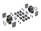 XRAY 350912 - XB8 Aluminium Rear Uprights - MULTI-ADJUSTABLE - SET