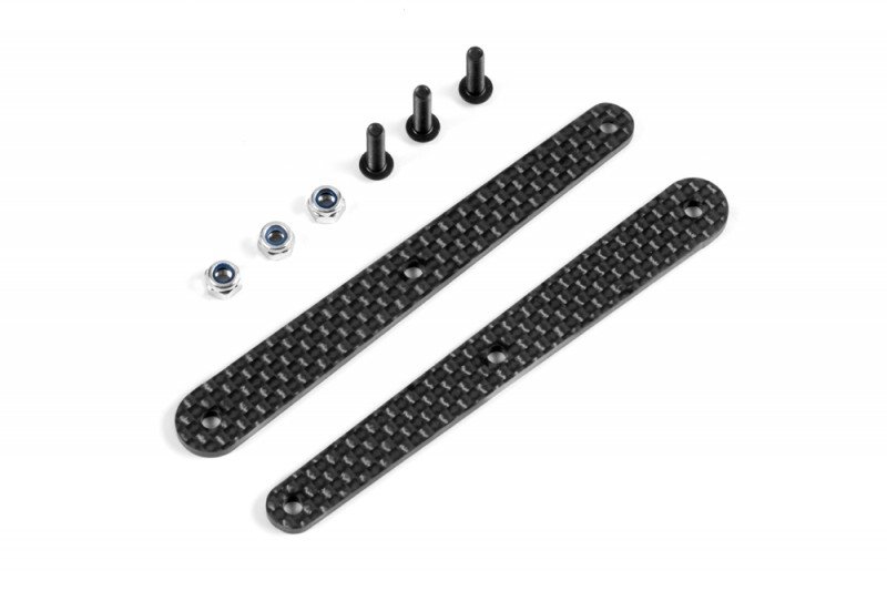 XRAY 353281 Graphite Insert for Short Rear Composite Brace - Set