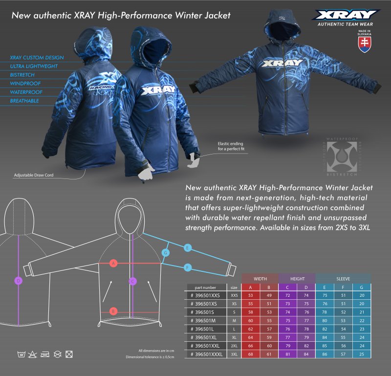 XRAY 396501XXL - Xray High-performance Winter Jacket (XXL)